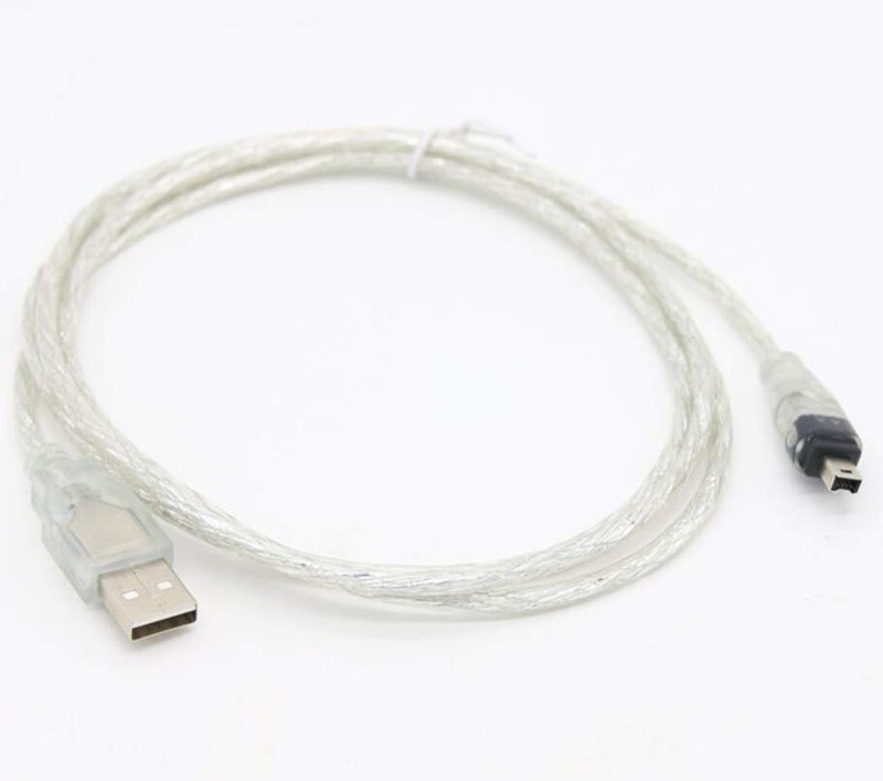 MaxLLTo 6ft 1.8m USB to Firewire IEEE 1394-4 Pin iLink Adapter Data Cable Cord (Please Confirm Your Devices Support USB to Firewire 4Pin Connecting Before Order) - Image 2